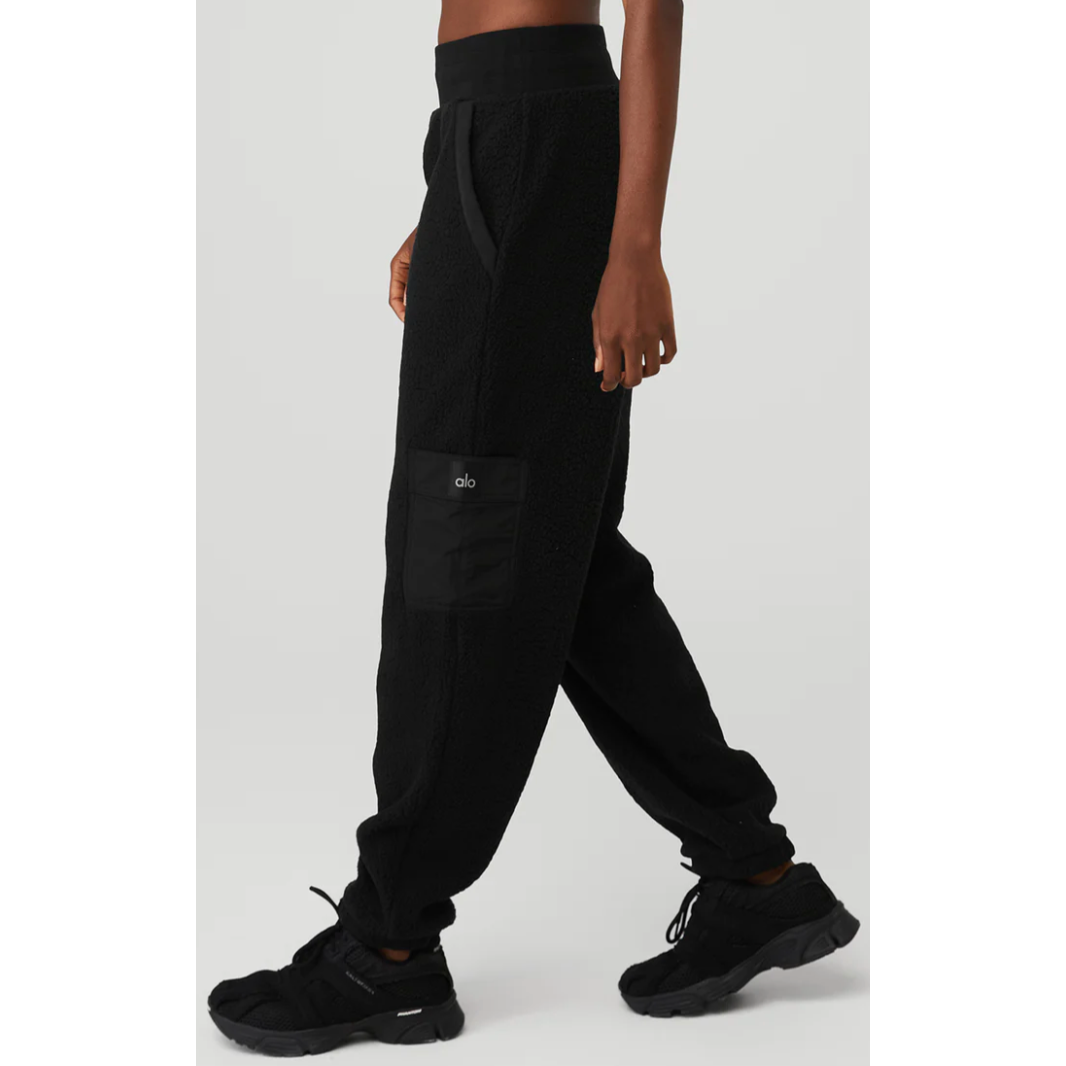 Alo Micro Sherpa High-Waist Solstice Sweatpant
