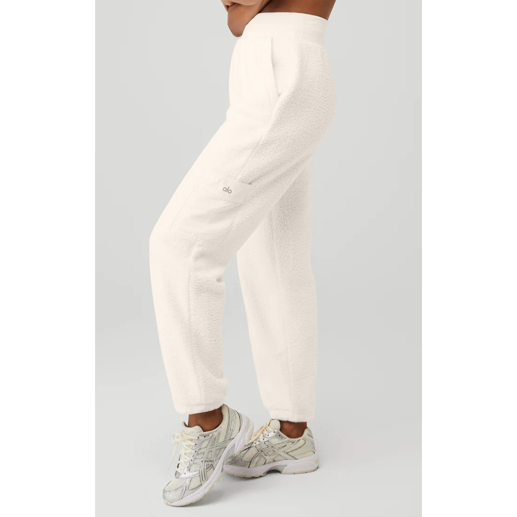 Alo Micro Sherpa High-Waist Solstice Sweatpant