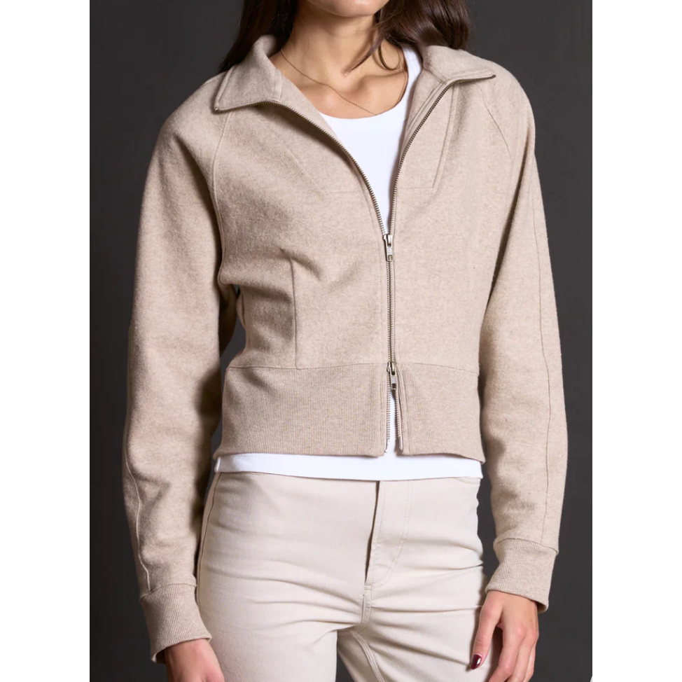 ROWAN Presley Felted Raglan Zip-Up