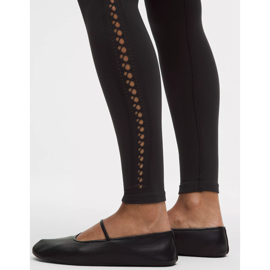 RevealKnit Eyelet High-Rise Tight 7/8 Length