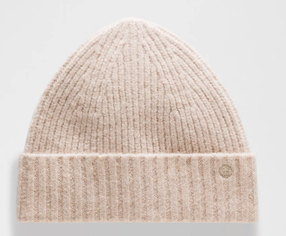 Ribbed-Knit Wide-Cuff Beanie