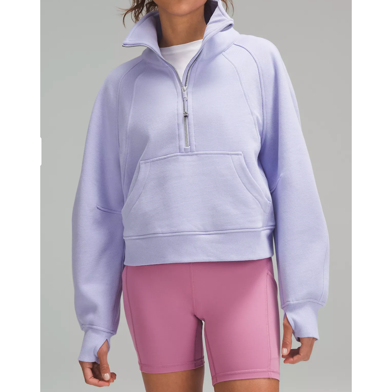 NEW Lululemon Scuba Oversized Half-Zip Hoodie - Size XS/S - Pink