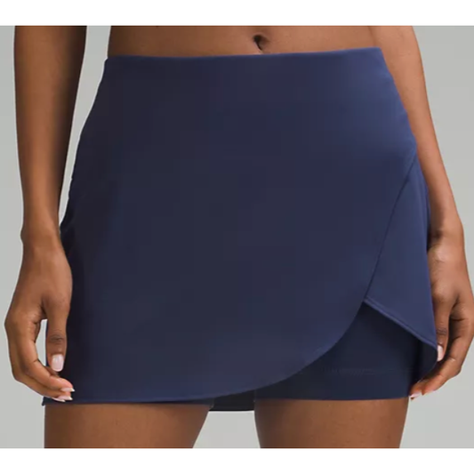 High-Rise Wrap Tennis Skirt